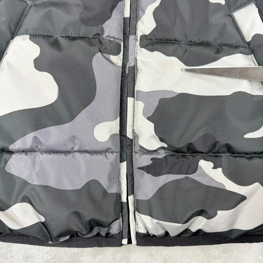 Air Jordan Vest Jacket Youth L 12-13 YR Camouflage Puffer Hoodie Jump Man Zip Up